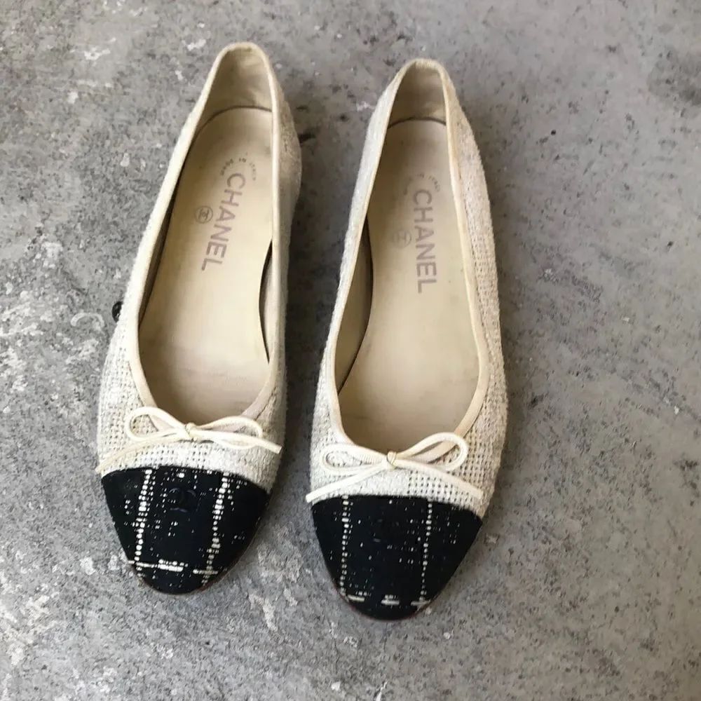 Chanel Fabric ballet flats